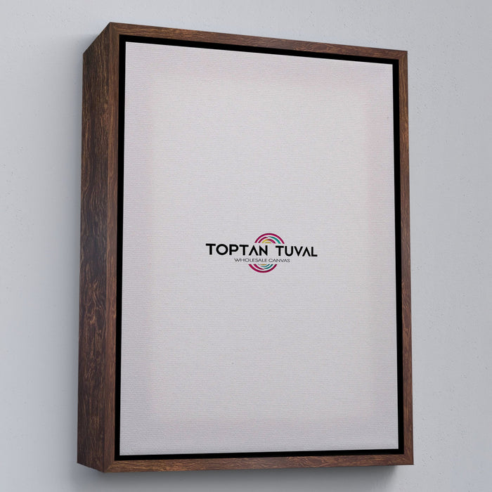 Dikdörtgen Kahverengi Çerçeveli Tuval