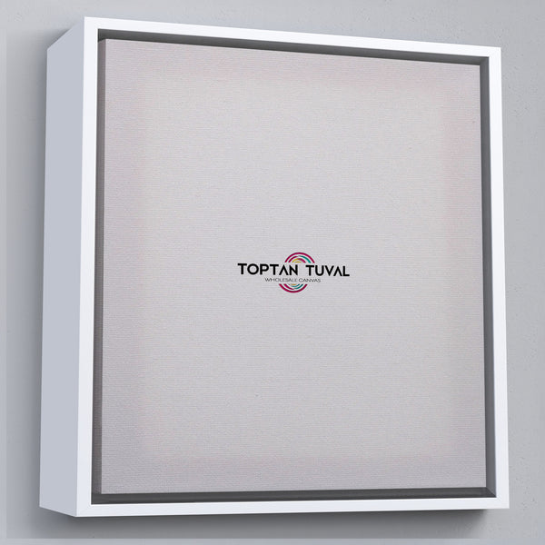 Kare Beyaz Çerçeveli Tuval