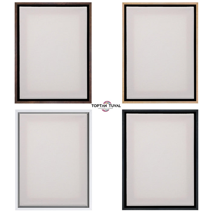 Dikdörtgen Beyaz Çerçeveli Tuval