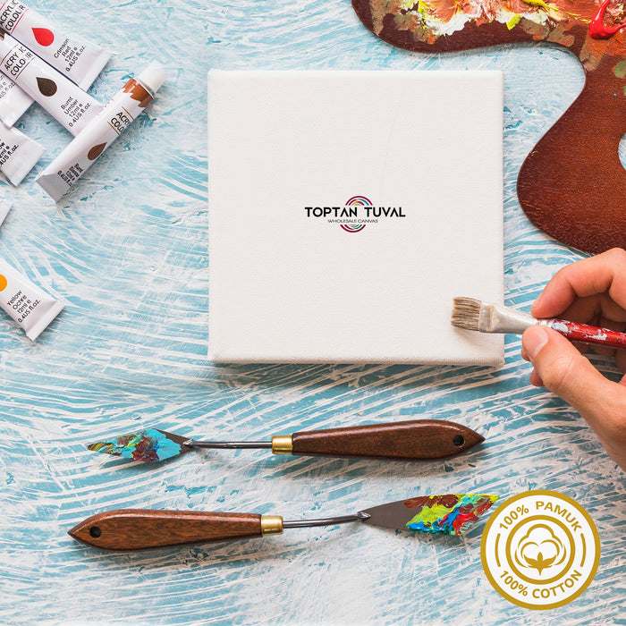 3x6 cm Çıta Kalınlığı Profesyonel Tuval (Kare Ölçüler)