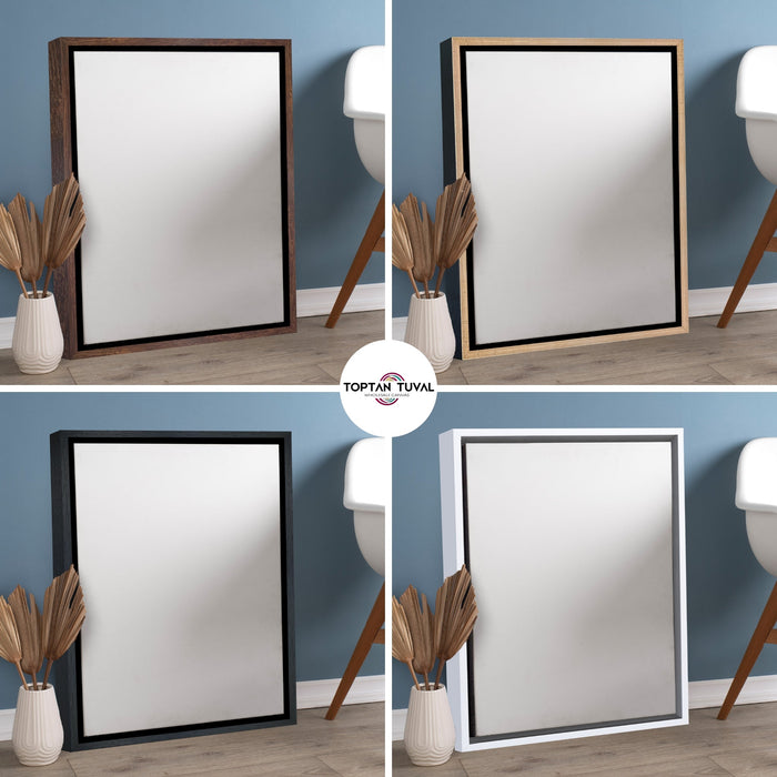 Dikdörtgen Siyah Çerçeveli Tuval