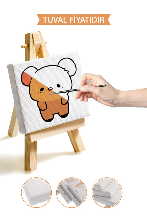 Sevimli Koala Ön Çizimli Boyama Tuvali 9164