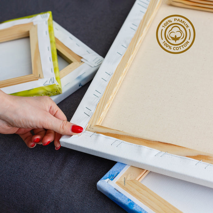 3x6 cm Çıta Kalınlığı Profesyonel Tuval (Kare Ölçüler)