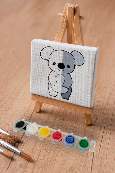 Sevimli Koala, Çocuk Eğitici Tuval Boyama Hobi Seti 9165