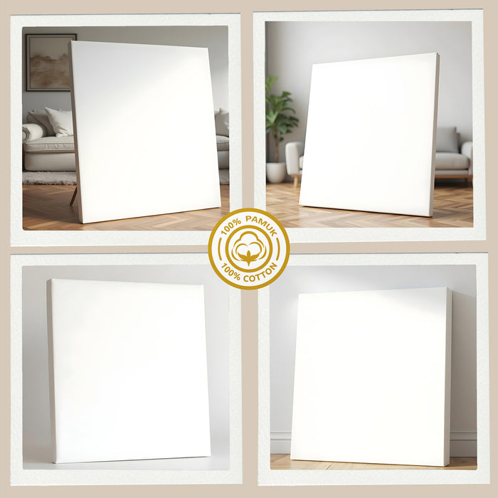 2x3 cm Çıta Kalınlığı Profesyonel Tuval (Kare Ölçüler)