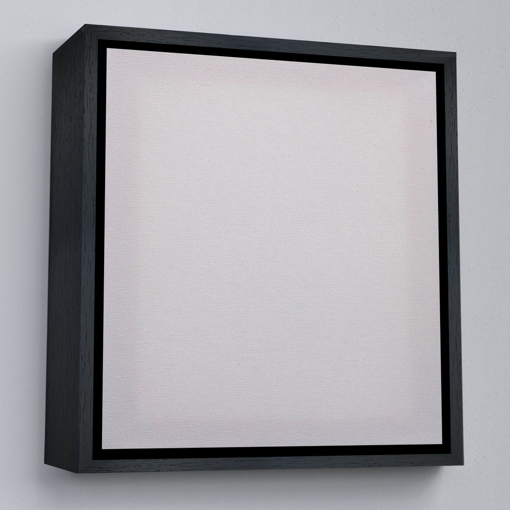 Kare Siyah Çerçeveli Tuval