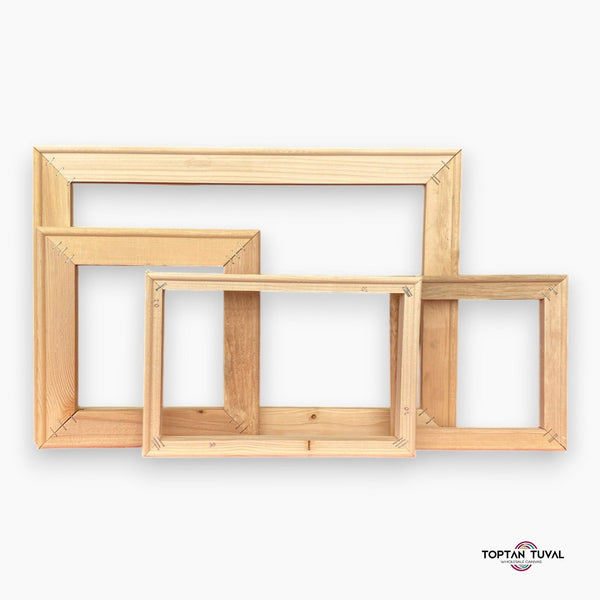 3x6 cm Çıta Kalınlığı Profesyonel Kare Tuval Şasesi