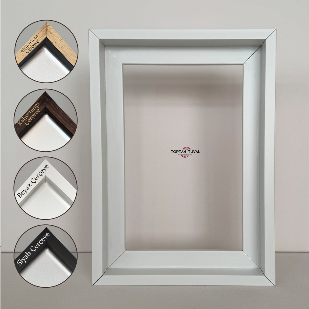 Beyaz Dikdörtgen Çerçeve, L Çerçeve, Yüzer Çerçeve