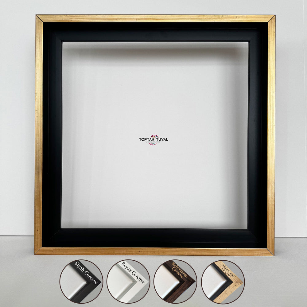 Altın Gold Kare Çerçeve, L Çerçeve, Yüzer Çerçeve