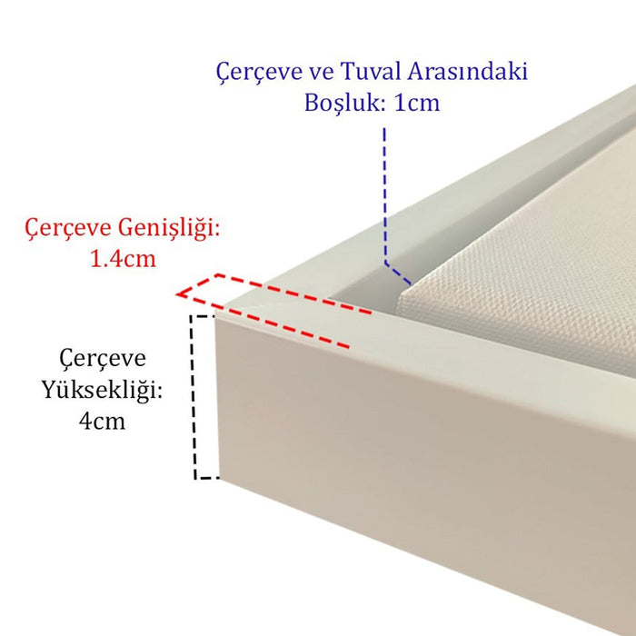 Siyah Dikdörtgen Çerçeve, L Çerçeve, Yüzer Çerçeve